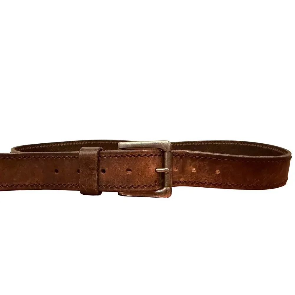 J. Crew Brown Genuine Leather Belt Men's Size 36